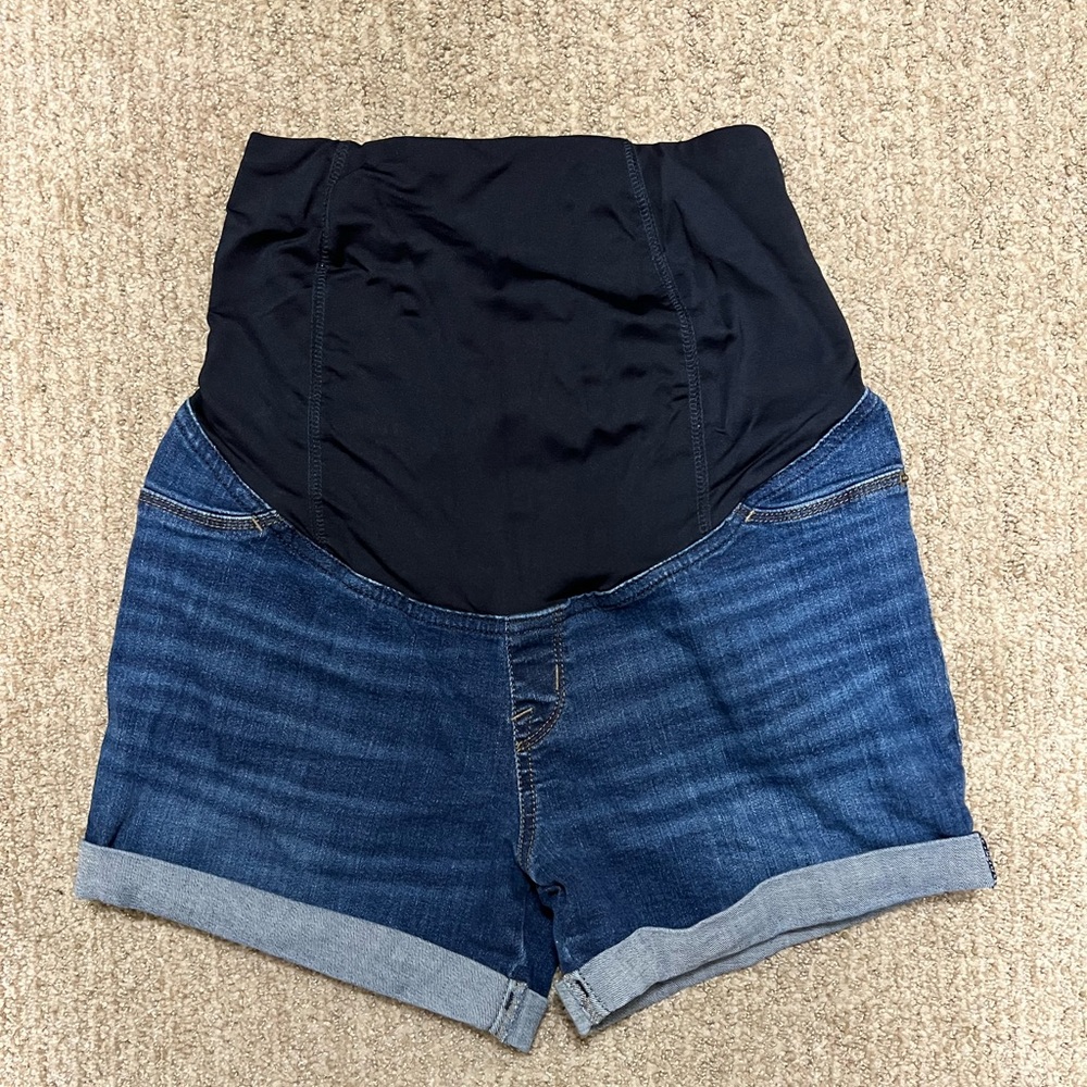 Isabel Maternity denim midi short size 4/27